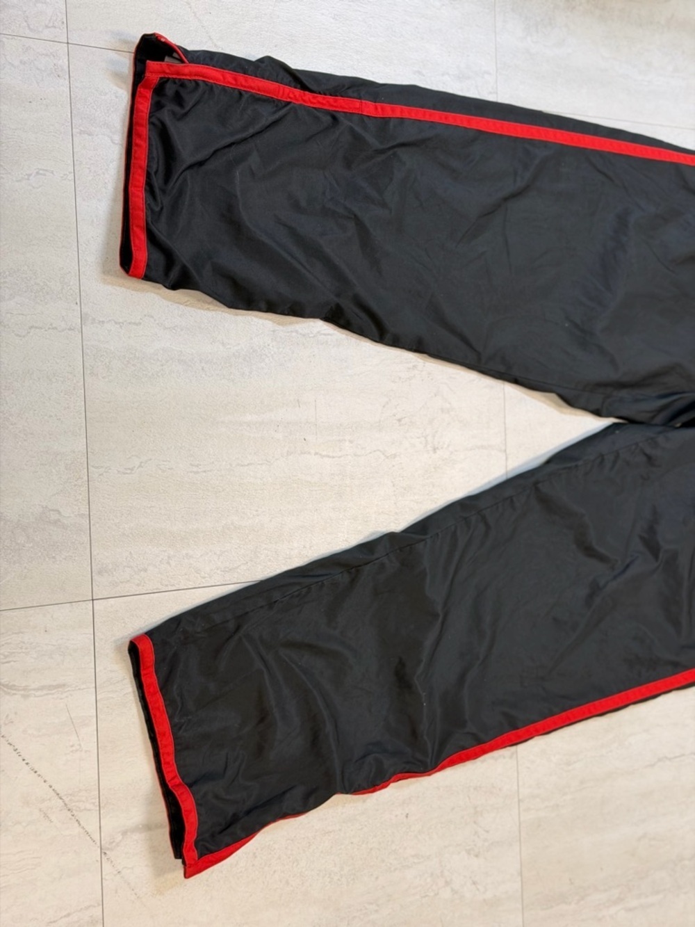 Nike Black Track Pants with Red Trim - Kids - Picture 2 of 3